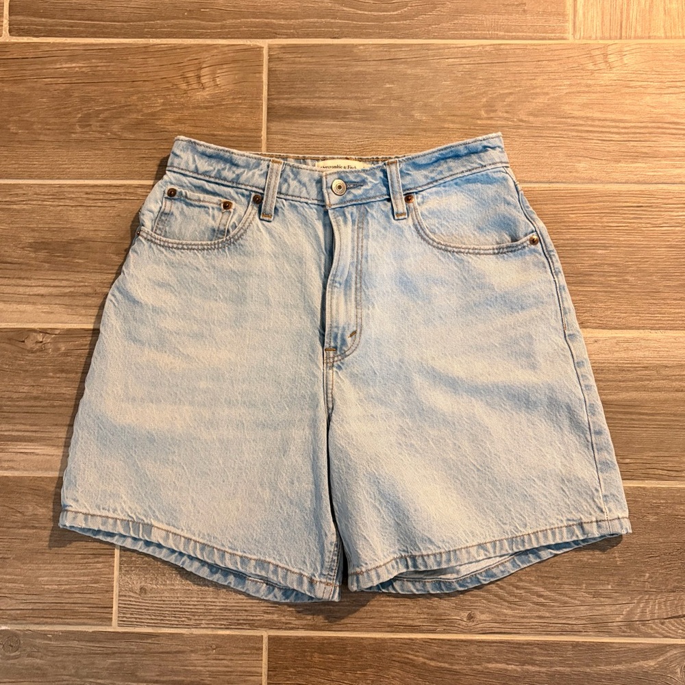 Abercrombie & Fitch High Rise Denim Shorts